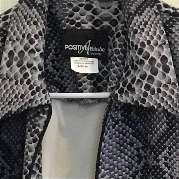 POSITIVE ATTITUDE snakeskin pattern jacket - Picture 5 of 6